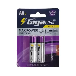 باتری قلمی 2 عددی مدل GIGACELL MAX POWER Heavy Duty R6