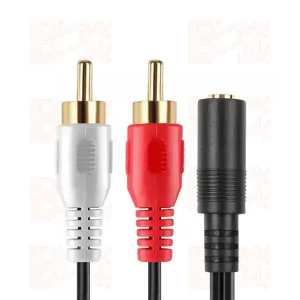 کابل صدا مادگی به دوسر نری AV