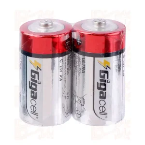 باتری سایز متوسط پک 2 تایی مدل GIGACELL ULTRA HEAVY DUTY R14 1.5V C