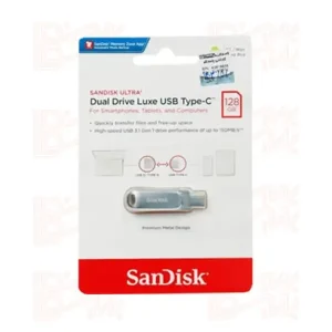 فلش مدل SANDISK ULTRA DUAL DRIVE LUXE USB TYPE-C 3.1 128G