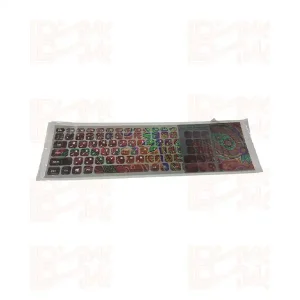 برچسب حروف کیبورد لپ تاپ D-NET رنگی طرح دار