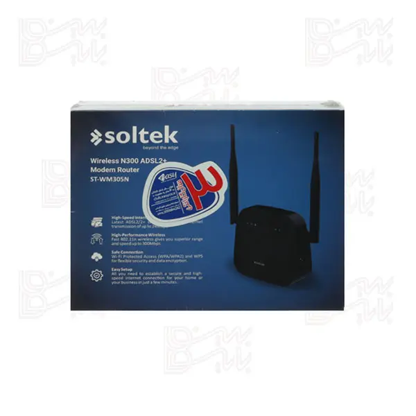 مودم +ADSL2 مدل SOLTEK ST-WM305N