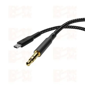 جک صدا (کابل صدا) AUX TO TYPE-C POWEROLOGI PCAX12BK