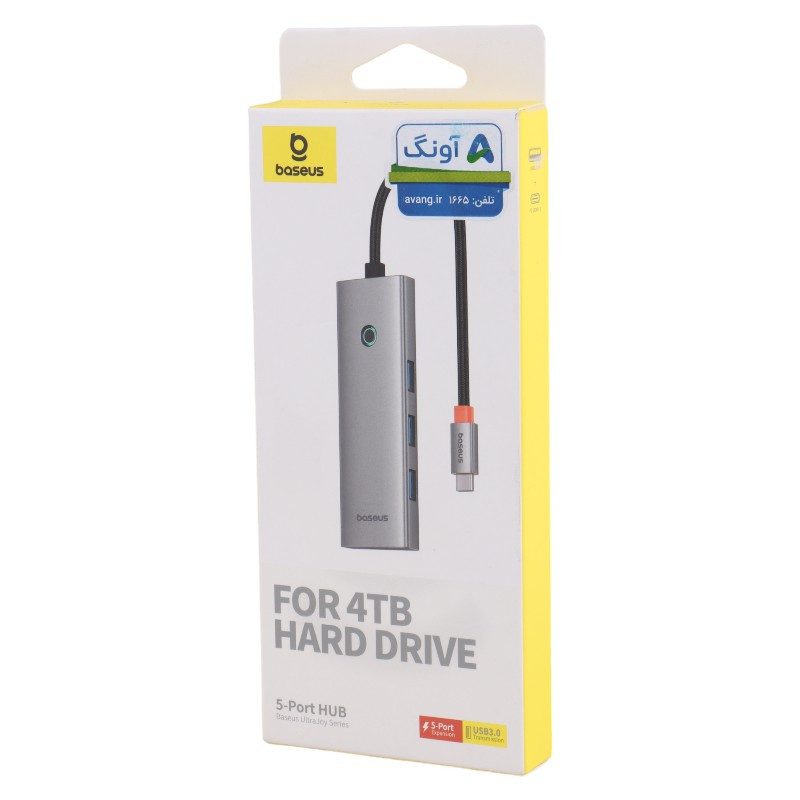 1720689570_awdo2hdz2 هاب 5 پورت مدل TYPE-C BASEUS B00052801811
