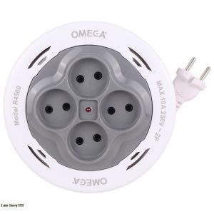 چند راهی برق چهار خانه OMEGA R4500 10M