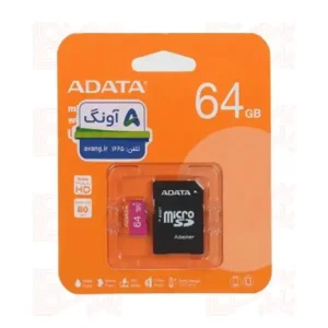 رم میکرو ADATA ADAPTER UHS-I U1 CLASS 10/80MB/S 64G
