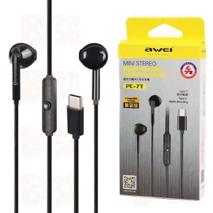 هندزفری سیمی پورت تایپ سی مدل AWEI PC-7T