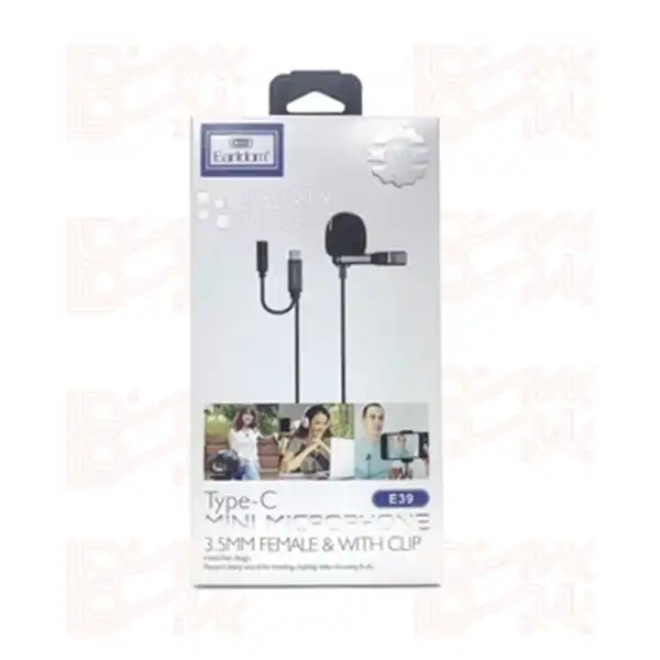 میکروفون با سیم یقه ای EARLDOM TYPE-C E39