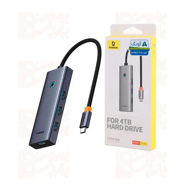 هاب 5 پورت مدل TYPE-C BASEUS B00052801811
