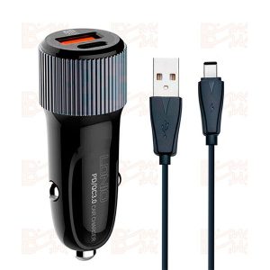 شارژر فندکی فست و PD دو پورت LDNIO C510Q 38W