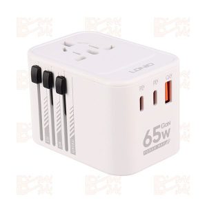 شارژر دیواری سه پورت فست مدل LDNIO Z6 5A QC3.0 PD 65W