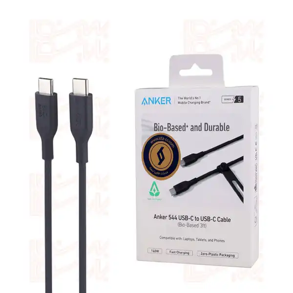 کابل شارژر فست TYPE-C TO TYPE-C ANKER 544 A80F1 PD 140W 1M