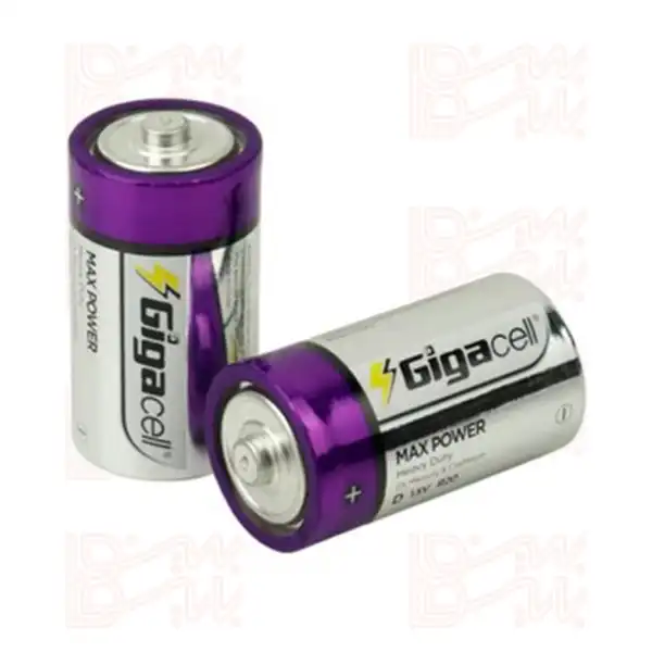 باتری سایز بزرگ شرینک GIGACELL MAX POWER HEAVY DUTY R20 1.5V D
