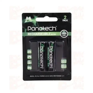 باتری قلمی شارژی پک 2 عددی PANATECH RECHARGEABLE Ni-MH HR6 AA 2500mAh