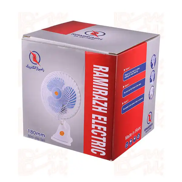 پنکه گیره ای رومیزی رامیراژ الکتریک FC01-180