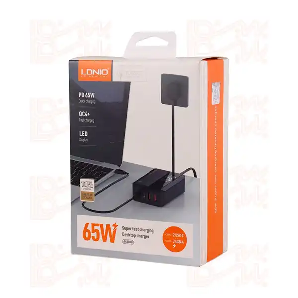 شارژر چهار پورت فست LDNIO A4808Q QC4.0 PD3.0 65W