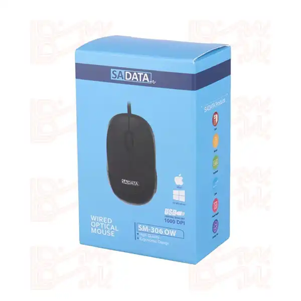 موس با سیم مدل SADETA SM-306 OW