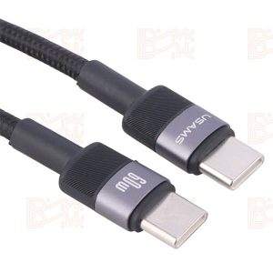 کابل شارژر فست مدل TYPE-C TO TYPE-C USAMS SY SJ724 60W 1.2M کد 2