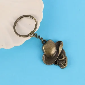 آویز جاکلیدی برنزی طرح اسکلت