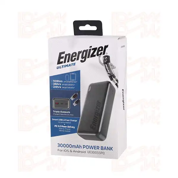 PD ENERGIZER ULTIMATE UE30055PQ PD 3.0 22.5W 30000mAh (2) پاوربانک فست شارژ PD ENERGIZER ULTIMATE UE30055PQ PD 3.0 22.5W 30000mAh