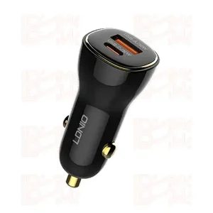 شارژر فندکی دو پورت فست مدل PD LDNIO C103 60W