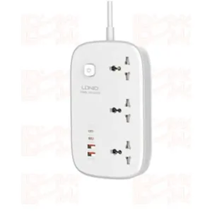 چندراهی سه خانه دو پورت USB و دو پورت TYPE-C LDNIO UNIVERSAL SC3416 2M