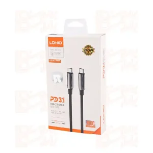 کابل شارژر فست TYPE-C TO TYPE-C LDNIO LC921C PD3.1 240W 1M