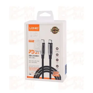 کابل شارژر فست TYPE-C TO TYPE-C LDNIO LC922C PD3.1 5A 240W 2M