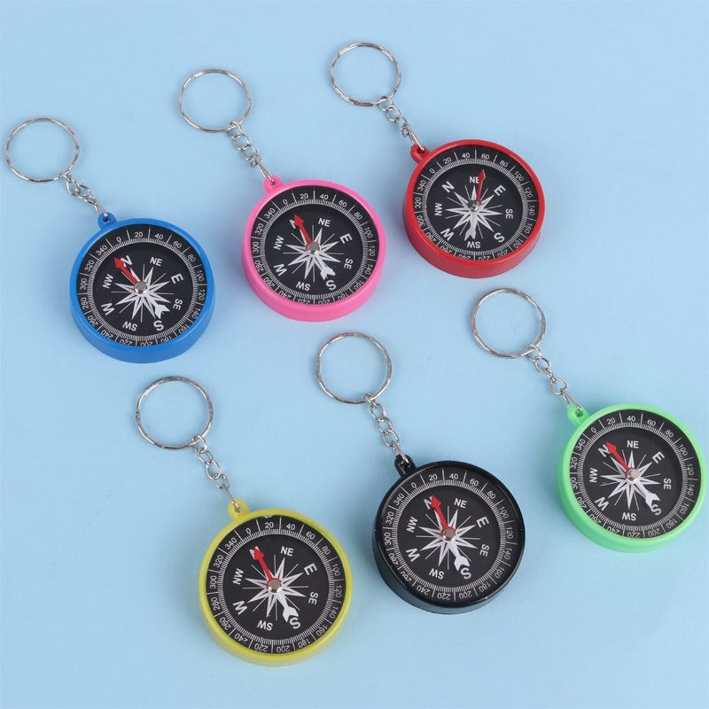 آویز جاکلیدی قطب نما رنگی