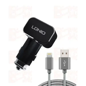 شارژر فندکی دو پورت LDNIO C306