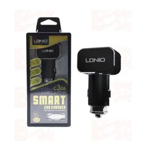 شارژر فندکی دو پورت LDNIO C306